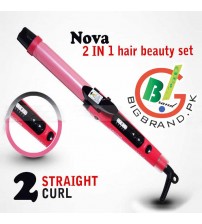 Nova 2 in 1 Hair Straightener and Hair Curler NHC-990